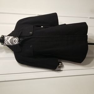 GAP Wool 3/4 Sleeve Pea Coat